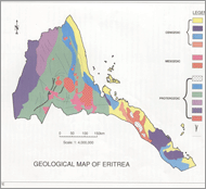 Simplified Geological map of Eritrea